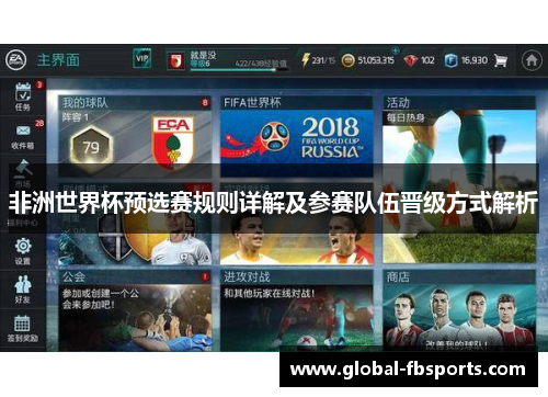 非洲世界杯预选赛规则详解及参赛队伍晋级方式解析